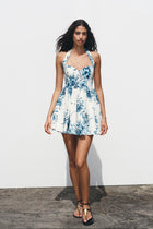 PRINTED SHORT DRESS