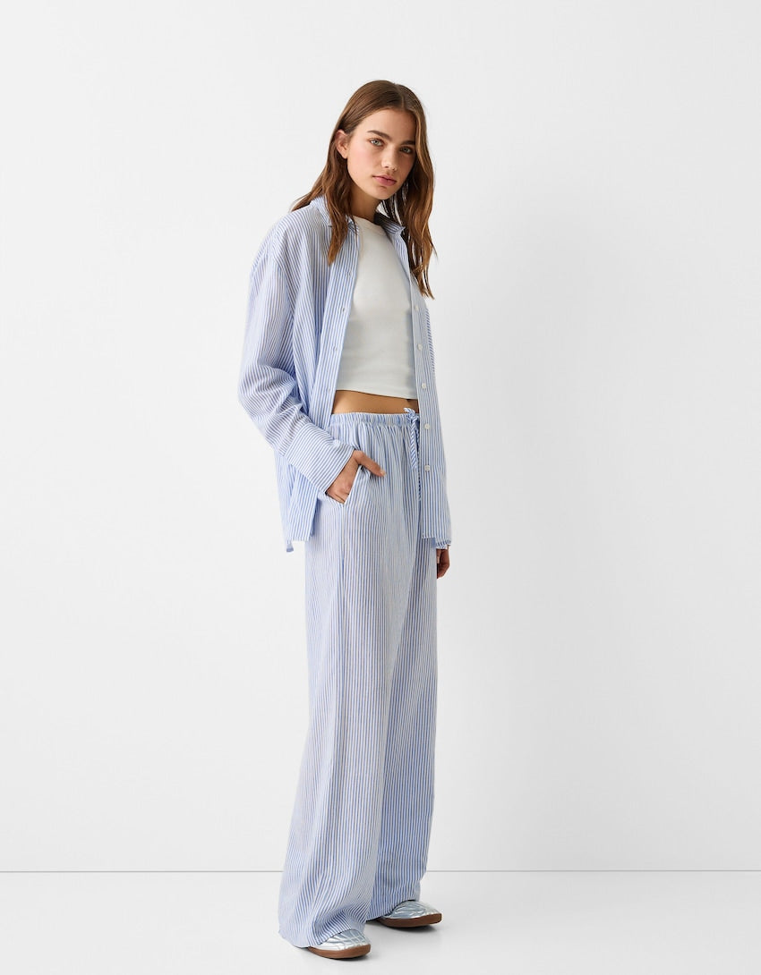 STRIPED OVERSIZED SET