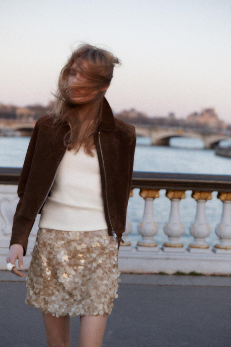 NOVA SEQUIN SKIRT