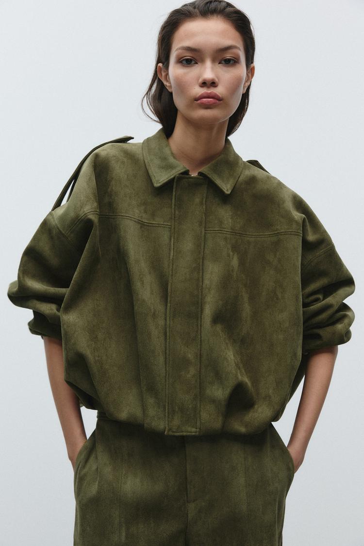 SUEDE BOMBER JACKET