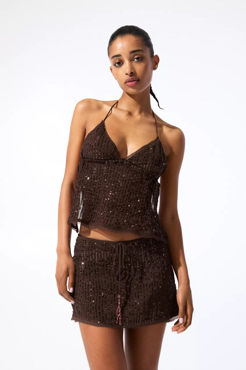 CELESTE SEQUIN SET