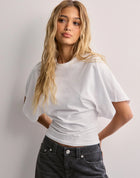 WHITE SLEEVE TEE