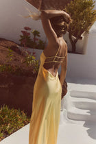 SATIN MIDI DRESS