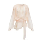 PLEATED RUFFLE MINI DRESS