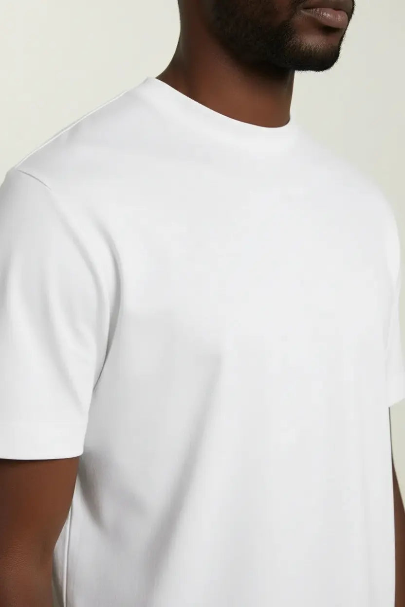 MINIMAL MOCK-NECK TEE